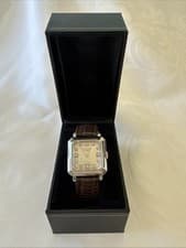 Vintage Longines 14K White Gold Diamond Dial Hand Wind Men's Watch