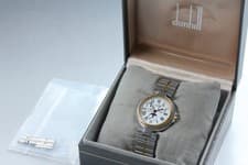 *N MINT in Box* Dunhill Millennium Triple Calendar Moon Phase Quartz Mens Watch