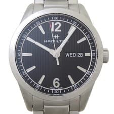 HAMILTON Broadway Day-Date Men's Watch H43311135 Stainless Steel Black Dial