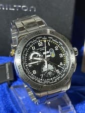 Hamilton Khaki Chrono WorldTimer Watch Quartz Ref H767140   In USA