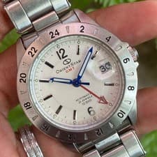 Rare Orient Star GMT Automatic 21J White Dial Date Vintage Watch All Original