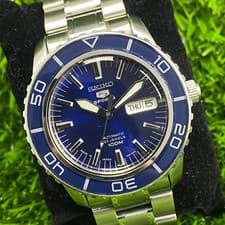 Rare Seiko 5 Sports SNZH53 Blue Dial Fifty Phantoms Automatic 7S236-04N0 Vintage
