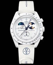 Swatch Omega MoonSwatch Mission to Earthphase Snoopy 42mm White NEW BOX PAPER