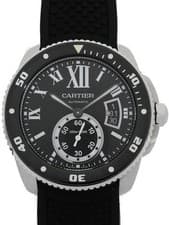 Cartier Calibre Du Diver W7100056 43mm Black Dial Stainless Steel Card #T141