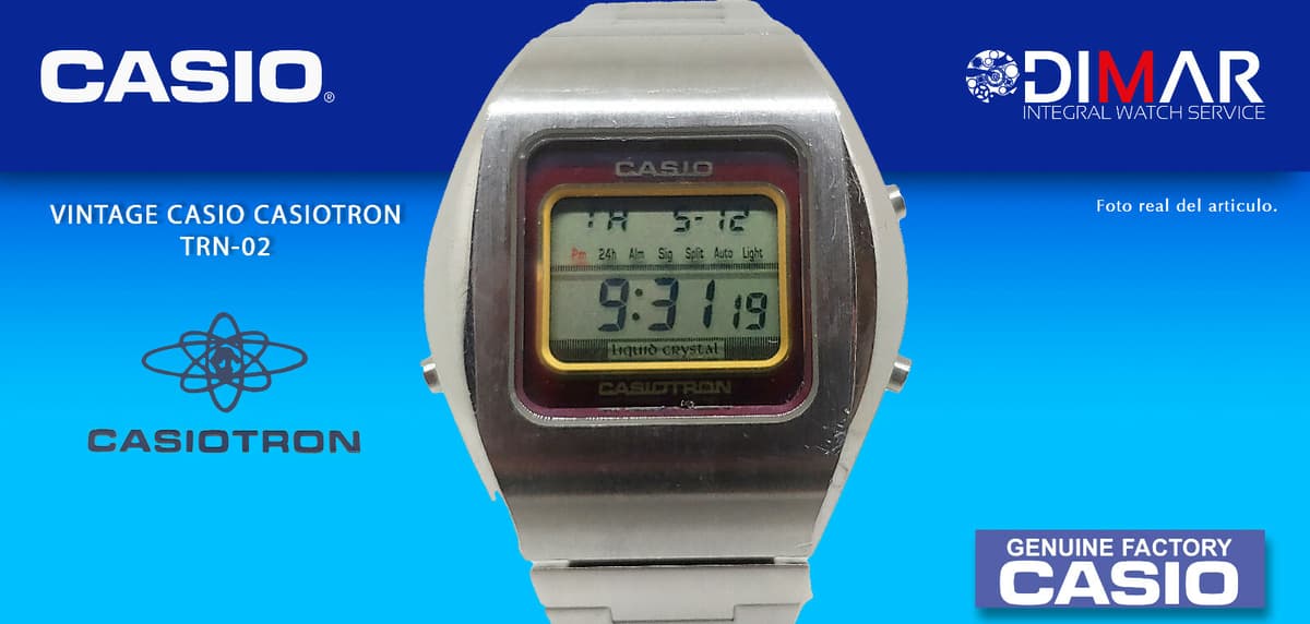 Vintage Casio CasioTron Trn-02-5T. QW.1670, Japan Wr.10Bar