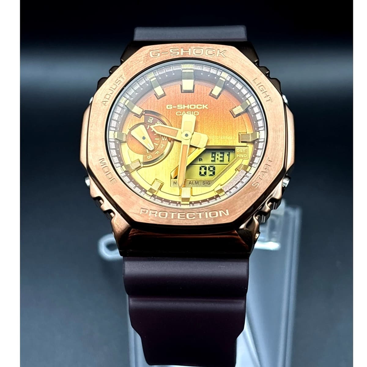 Casio G-Shock GM2100CL-5A CasiOak Metal Bronze Tone Ana-Digi Men's Watch NIBWT