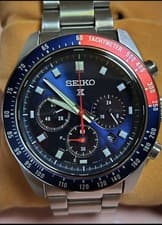 Seiko Prospex Speed Timer SBDL097 Chronograph Men's 42mm Blue Red Water Resista