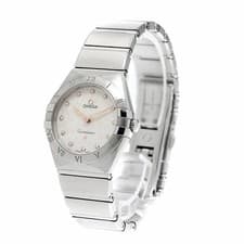 Omega 131 10 28 60 52 001 Constellation Manhattan Brushed 12-Diamond Quartz