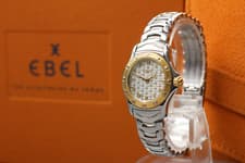 [NEAR MINT w/Paper] Vintage Ebel Dress Wave E6157912 18K 23mm Qz Womens Watch JP