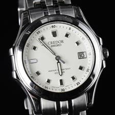 CREDOR Pacifique Quartz Watch GCAX997 8J82-6A00 White Dial 37mm