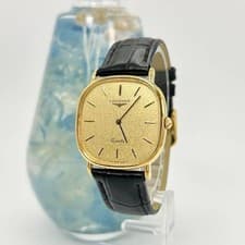 Longines Gold Vintage Watch Gold Tone Working 135-17cm Band