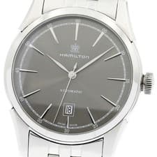 Hamilton American Classic Spirit of Liberty Date Auto Men Gray Steel From Japan