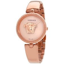 Versace VECQ00718 Palazzo Empire Rose (Medusa Head) Dial 34 mm Women's Watch New