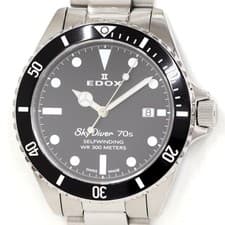 EDOX Skydiver 70s 80112-3NM-NI Automatic Watch Black JP