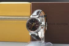 【NEAR MINT in Box】 LOUIS VUITTON Q1111 Tambourg Date Quartz Men's Watch