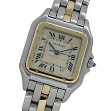 Cartier women's watch, Panthère MM Date, quartz movement, stainles... GZl1h52c