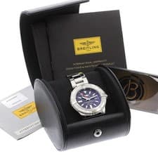 BREITLING AVENGER II GMT A32390 43mm SS Black Dial Automatic Date #C306