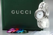 Vintage Gucci Change Bezel 11/12.2L 6 Colors Qz Women Watch JAPAN (About 16cm)