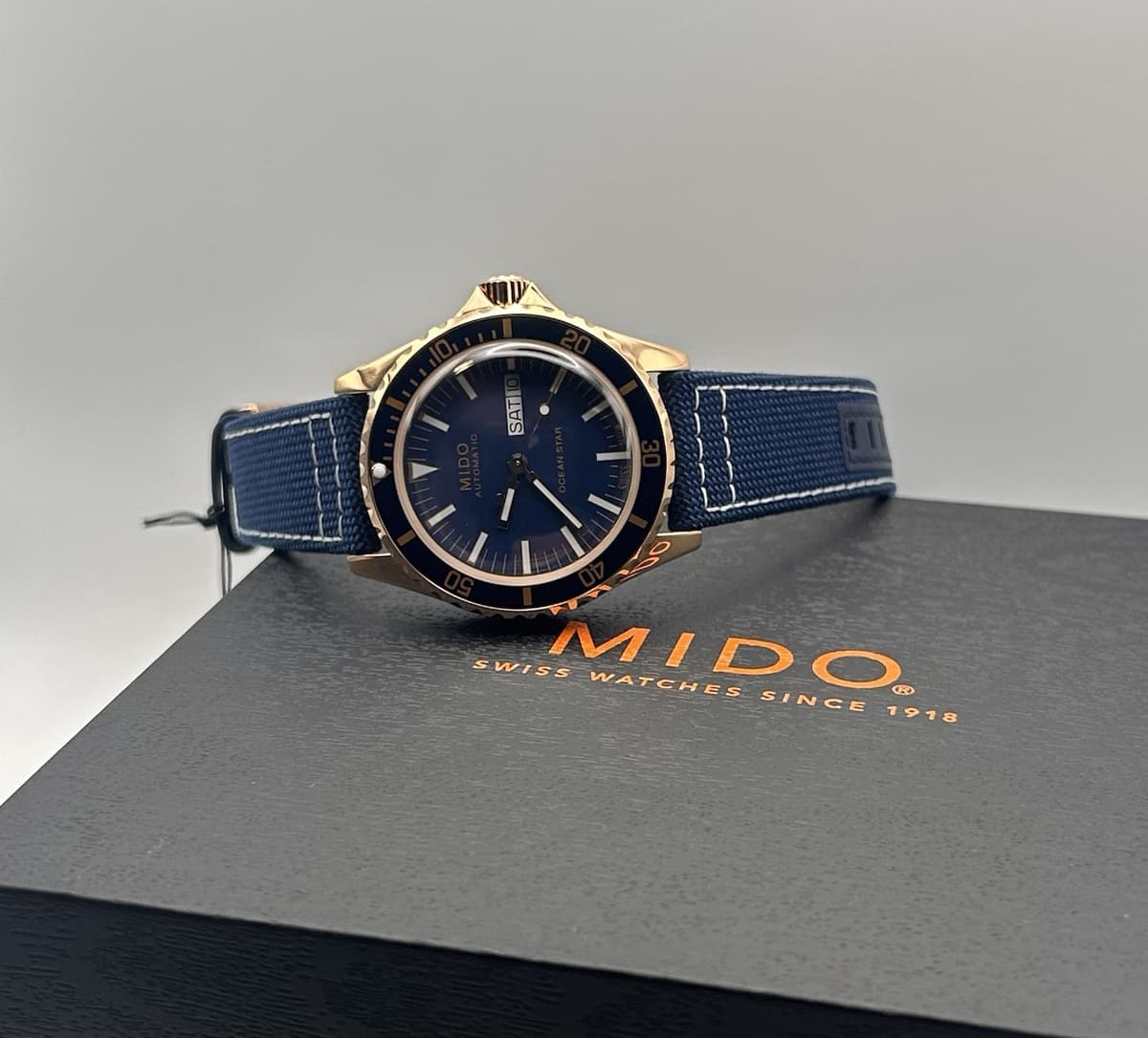 Mido Men’s Ocean Star Tribute Special Edition Blue Strap Automatic 40.5mm Watch
