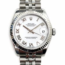 Rolex Datejust 178274 31mm White Roman Dial Jubilee Watch 2016