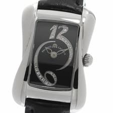 Maurice Lacroix Diamond Quartz Ladies Watch AB Used N Strap From Japan