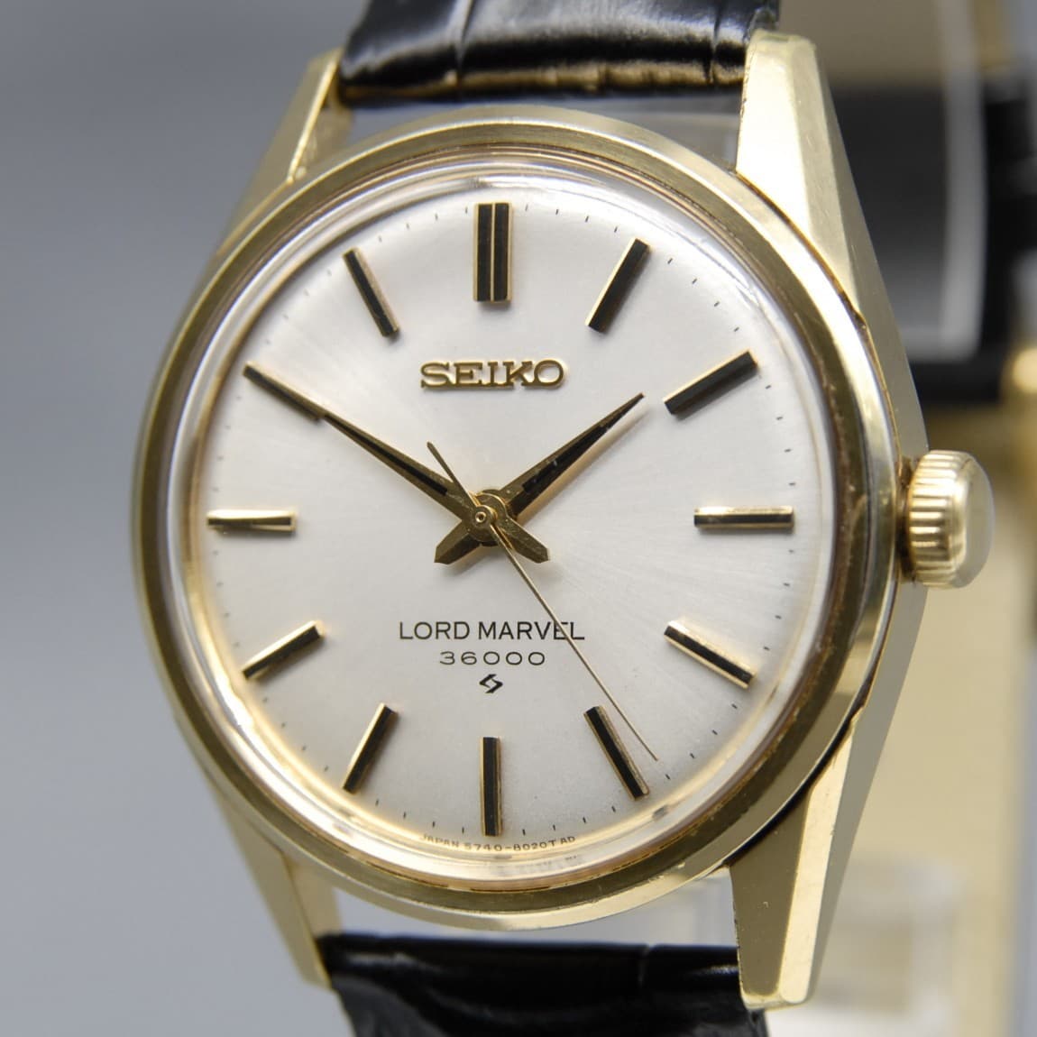 Overhauled [N MINT] Vtg SEIKO Lord Marvel 36000 5740-8000 Gold Manual Mens Watch