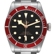 Tudor Heritage Black Bay Burgundy Bezel Steel Mens Watch 79230R Box Card