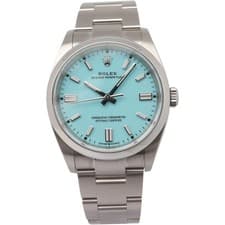 Rolex Oyster Perpetual 36mm Steel Tiffany Dial Watch 126000