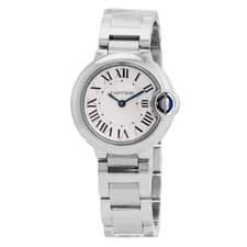 Cartier Ballon Bleu 28 mm Silver Dial Watch WSBB0073