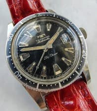 Vintage Technos Skydiver Automatic Mens Watch Running Italian Strap