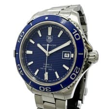Men s TAG HEUER Aquaracer Date Automatic Blue Dial Caliber 5 WAK2111 TAGHEUER AQ