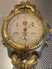 TAG HEUER CG1123-0 SENNA SEL Chronograph Men's Vintage Wristwatch