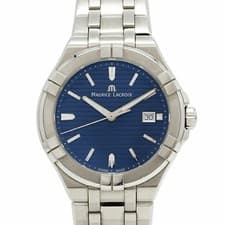 Maurice Lacroix Icon AI1008-SS002-431-1 Navy Dial Used Watch Men's