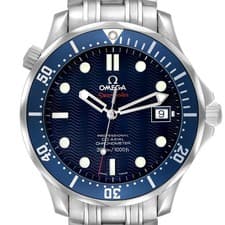 Omega Seamaster Diver 300M Steel Blue Dial Mens Watch 2220.80.00 Cards