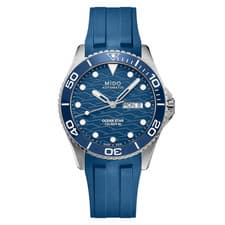 *BRAND NEW* Mido Ocean Star Blue Dial Rubber Strap Men's Watch M0424301704100