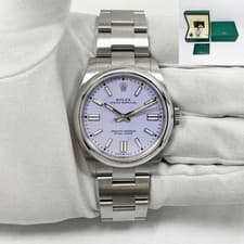 2025 Bnib Rolex Oyster Perpetual 41 134300 41MM Lavender Dial Steel Box Papers