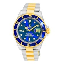 ROLEX Stainless Steel & 18K Yellow Gold 40mm Submariner 16613 Box Warranty NEW