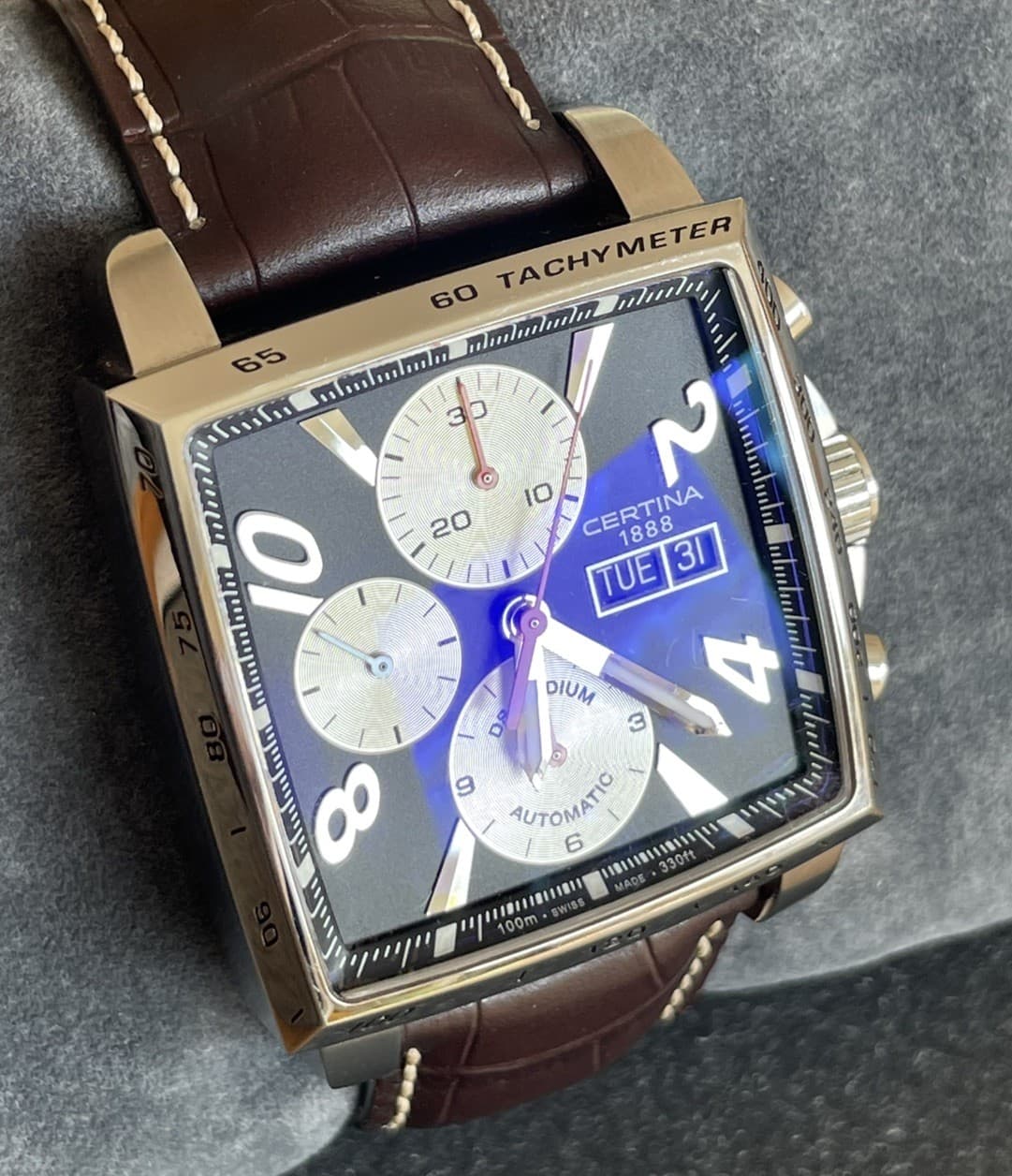 Certina DS Podium Square Chronograph Mens Automatic Watch. Model C0015141605700