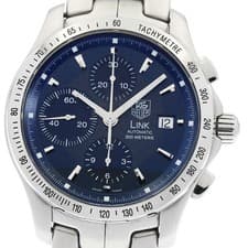 TAG HEUER Link CJF2114-0 Chronograph Navy Dial Automatic Men's Watch_950990