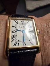 1969 Vintage Cartier Tank Men's 23mm Manual Wind