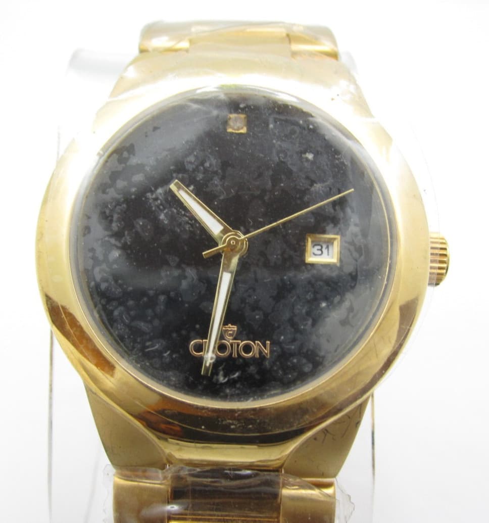 New Men Croton Quartz WR Analog 40mm Round Watch (H963) "New Battery"