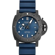 PANERAI Submersible Quaranta Quattro Carbotech Blue Avisso PAM01232 blue Dial