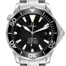 Omega Seamaster Diver 300M Steel Black Wave Dial Mens Watch 2254.50.00