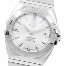 AUTH OMEGA WATCH CONSTELLATION DOUBLE EAGLE 1503.30 DATE AUTOMATIC SS MEN'S F/S