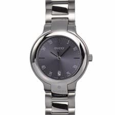 Used GUCCI watch 8900M date 35MM men's quartz gray dial used