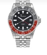 Squale 300 meter Swiss Automatic GMT watch Ceramic Bezel 1545GM-CER-BKRD