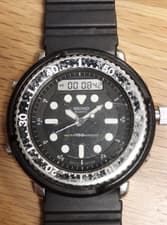 SEIKO Arnie H558-5000 Hybrid Diver watch Quarz Black JP