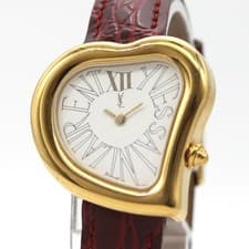[NEAR MINT] Yves Saint Laurent Heart 05F 27mm Qz Women's Watch From JAPAN Z257