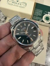 2011 Rolex Milgauss Black Orange Dial Steel Automatic Watch 116400 *2026 CPO*