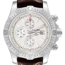 Breitling Aeromarine Super Avenger Steel White Dial Mens Watch A13371